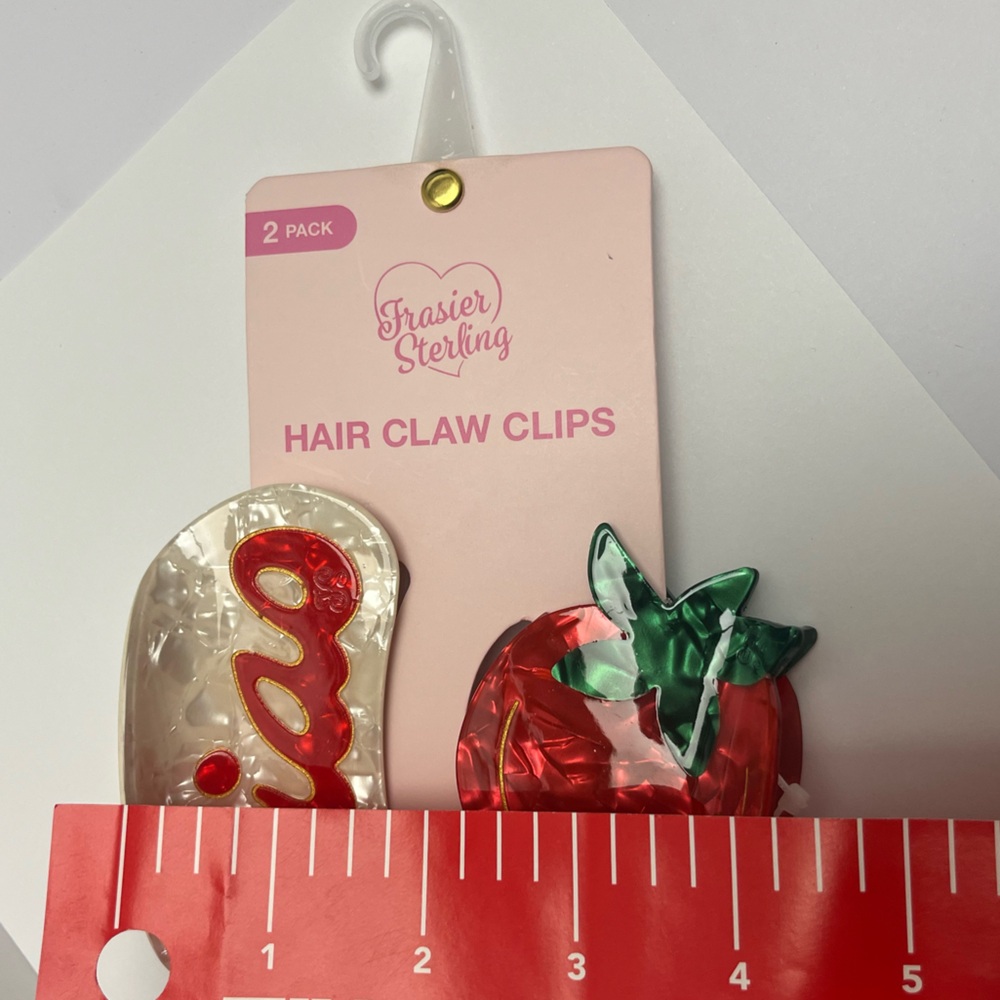 NWT ⚜️🍅⚜️ Frasier Sterling Ciao and Tomato Hair Claw Clips Set of 2 - Picture 14 of 14